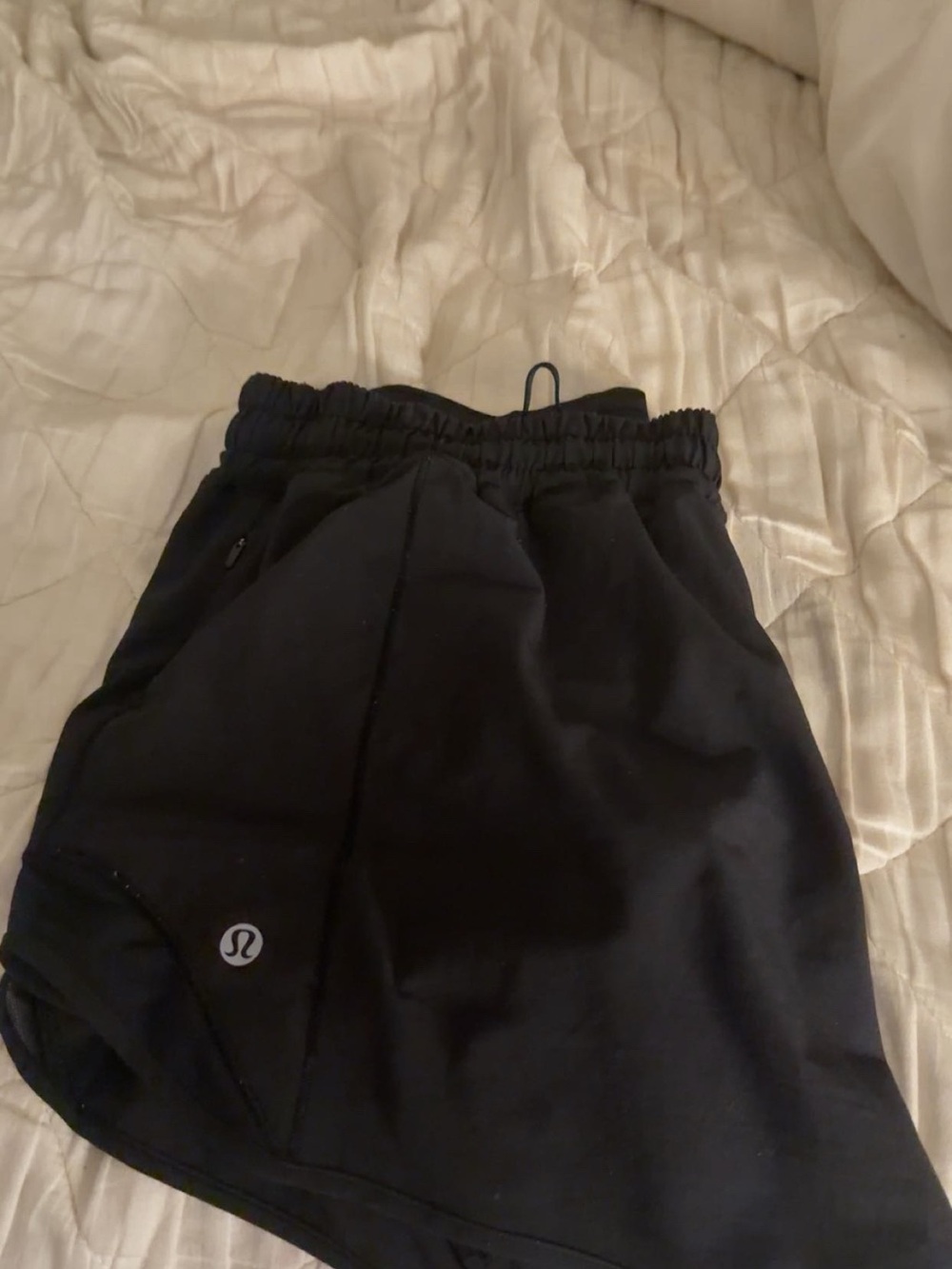 lululemon athletica Kids Black Athletic Shorts with Logo